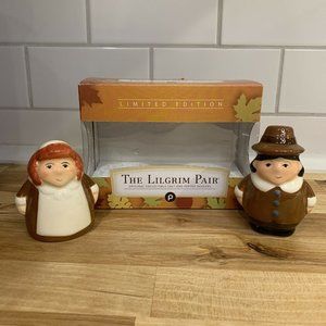 Pilgrim Salt and Pepper Shakers The Lilgrim Pair Limited Edition Thanksgiving